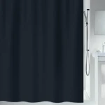 Spirella PRIMO sprchový závěs 180 x 200 cm černý / polyester (7610583059536)