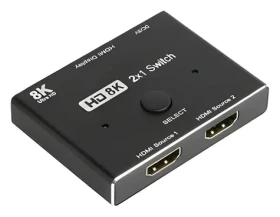 Good Connections HDMI 2.1 Switch 2:1 černá / HDMI přepínač / 8K 30Hz / HDCP 2.3 (GC-M0261)