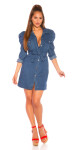 Sexy Summer Jeansdress with belt darkblue S