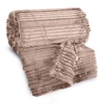 Mimořádně měkká a hebká flanelová deka s 3D efektem - pudrově růžová Šířka: 150 cm | Délka: 200 cm