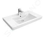 VILLEROY & BOCH - Subway 2.0 Umyvadlo 800x470 mm, s přepadem, otvor pro baterii, CeramicPlus, alpská bílá 71758GR1