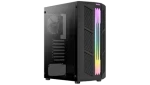 AeroCool Prime černá / PC skříň / ATX / 2x USB 3.0 / Bez zdroje / průhledná bočnice (AEROPGSPRIME-G-BK-V1)