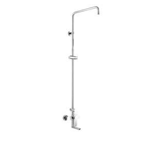 Mereo Nástěnná baterie Mada 150mm s otoč. ramínkem a tyčí pro ruční a talířovou sprchu, bez příslušenství CBE60101SM