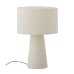 Bloomingville Stolní lampa Emmie White, krémová barva, textil