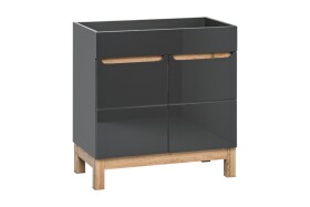 COMAD - Skříňka pod umyvadlo 60cm 2 dvířka BALI GRAPHITE 5907611647585