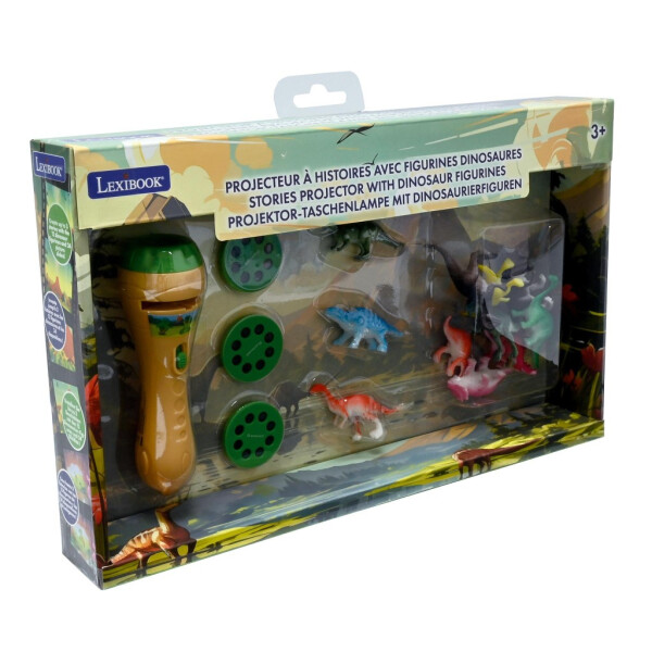 Lexibook baterka s projektorem příběhů a 12 figurkami dinosaurů - Alltoys Lexibook