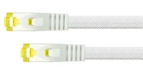 Python Cat7 S/FTP bílá / Patch kabel / Nylonové opletení / 3 m / 500 MHz (8070PY-030W)