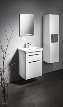 SAPHO - Koupelnový set ELLA 50, 2x zásuvka, bílá KSET-072