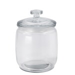 House Doctor Skleněná dóza s víčkem Ville Clear 750 ml, čirá barva, sklo