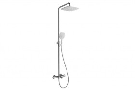 RAVAK - Termo Sprchový set 300, TE 092.00/150 s vanovým termostatem, 25 cm, bílá/chrom X070098