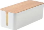 MOZOS KBO-LW-WOOD bílá / Organizér pro kabeláž (KBO-LW-WOOD)
