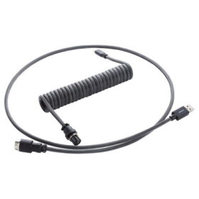 CableMod PRO Coiled Keyboard Cable USB-C - USB-A 1.5m Carbon Grey / Kabel pro klávesnici (CM-PKCA-CKAK-KC150KC-R)