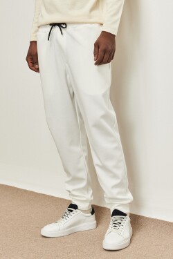 AC&Co / Altınyıldız Classics Men's White Standard Fit Normal Cut Pocket Sweatpants
