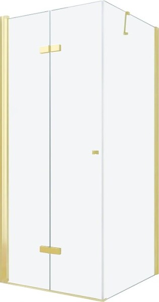 MEXEN/S - LIMA sprchový kout 90x70, transparent, zlatá 856-090-070-50-00