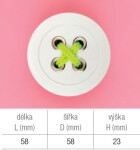 Tulip Nábytková knopka Bottone Bílá (351883)