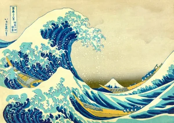 ENJOY Puzzle Katsushika Hokusai: Velká vlna u pobřeží Kanagawy