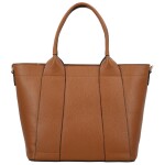 Trendy dámská kožená kabelka do ruky Rosalyn, koňaková