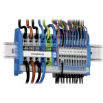 WAGO 821-104 rozvodná svorkovnice šedá, modrá, zelená, žlutá 1 sada