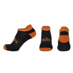 Ponožky DUOBIKE 00655 kotníkové 2 páry černo-oranžové | černo žluté Vel. 43-46