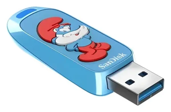 SanDisk Smurfs Brainy Smurf Edition 64GB / Flash disk / USB 3.2 Gen 1 (SDCZIS-064G-G46)