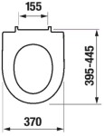 DEANTE Podomítkový rám, pro závěsné WC mísy + SLIM tlačítko černé + WC JIKA LYRA PLUS + SEDÁTKO DURAPLAST SLOWCLOSE CST_WC01 N51P LY5