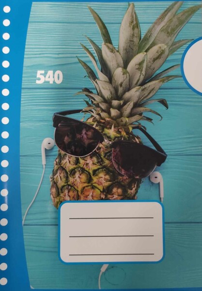 Corwell Corwell, 10530, školní sešit 540, nelinkovaný, 40 listů, A5, 1 ks Motiv: Číslo 1