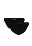 Pánské slipy z Pima bavlny ATLANTIC Mini 2Pack - černé S