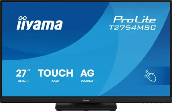 27" IIYAMA ProLite T2754MSC-B2AG černá / LED / IPS Touch / 1920 x 1080 / 16:9 / 4 ms / 1000:1 / 300cd-m2 / VESA (T2754MSC-B2AG)