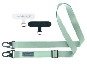 Mobile Origin Lanyard tape 25mm šňůrka olivově zelená / 84 - 165cm (LYT-UNI-GRN)