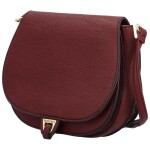 Trendy dámská koženková crossbody kabelka Sendaya, vínová