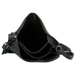 Trendy dámská koženková crossbody kabelka Maewa, černá