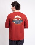 Tričko Patagonia M's L/S Great Waves Responsibili-Tee Rusty Red