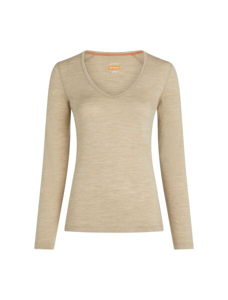ICEBREAKER Wmns Merino 200 Oasis LS V Neck, Bay Heather velikost: L
