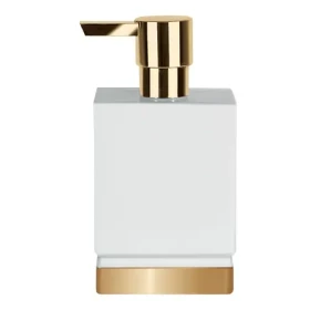 Spirella ROMA dávkovač mýdla bílý porcelán / zlatý podstavec / 300 ml (7610583179777)