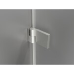 MEXEN/S - Lunar-B sprchový kout dveře křídlové levá 90 x 90, transparent, nikl kartáčovaný 832-090-090-97-00-L