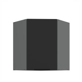 Horní rohová skříňka Aria ANT 60x60 GN-72 1F (45°) Barva korpusu: Antracit, Barva dvířek: BL - Black AFM