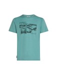 Pánské merino tričko s krátkým rukávem ICEBREAKER Mens 150 Tech Lite SS Tee Journey, Hydro velikost: S
