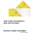 How to be a successfull real estate agent without losing your mind? - Jan Píbil - e-kniha