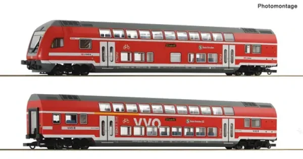 Roco 6220066 2dílná sada Dvoupatrový vůz DB AG VI digi