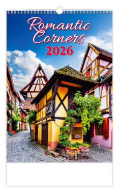 Nástěnný kalendář 2026 Helma - Romantic Corners