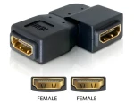 Delock adaptér HDMI samice - HDMI samice 90° vlevo / Redukce / HDMI 1.3 (65078)