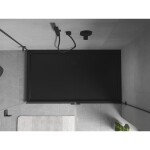 MEXEN - Flow sprchová vanička obdélníková slim 80 x 140, černá mat 46R708014