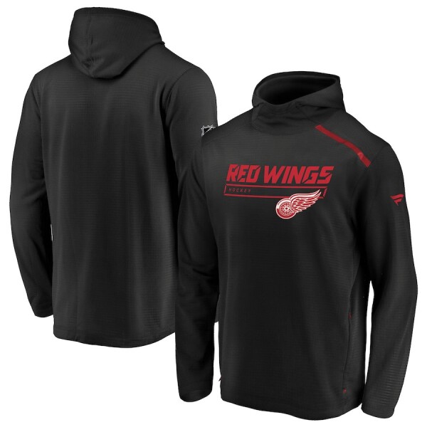 Fanatics Pánská Mikina Detroit Red Wings Authentic Pro Rinkside Transitional Pullover Hoodie Velikost: S