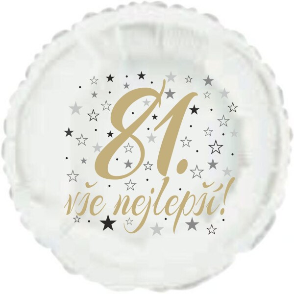 81. narozeniny balónek kruh Balonky.cz 81. narozeniny balónek kruh Balonky.cz
