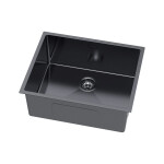 Jednokomorový ocelový dřez 54 x 44 cm PVD grafit, Velazo VELAZ5444B