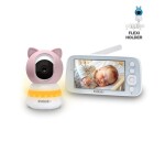 EVOLVEO Baby Monitor N5, Set videochůvičky s 360° dohledem, obousměrnou komunikací a ukolébavkami, růžová EDF_547177