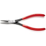 Knipex 38 91 200 pro elektroniku a jemnou mechaniku ploché jehlové kleště 45° zahnuté vanadová elektrikářská ocel 200 mm