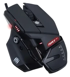 MadCatz R.A.T. 4+ černá / Herní myš / Optická / 7200dpi / 9 tlačítek / USB (MR03MCINBL000-0)