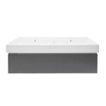 Koupelnová skříňka s umyvadlem SAT Feel 120x30x46 cm antracit mat SATFEEL120ANTU2 SATFEEL120ANTU2