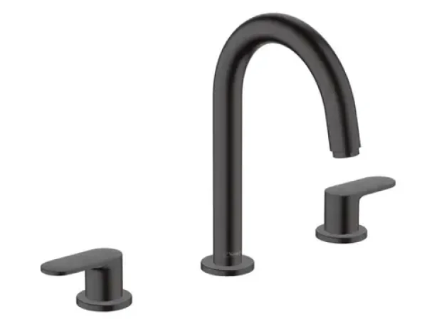 Hansgrohe Vernis Blend - Umyvadlová baterie s výpustí | 3-otvorová instalace matná černá (71553670)